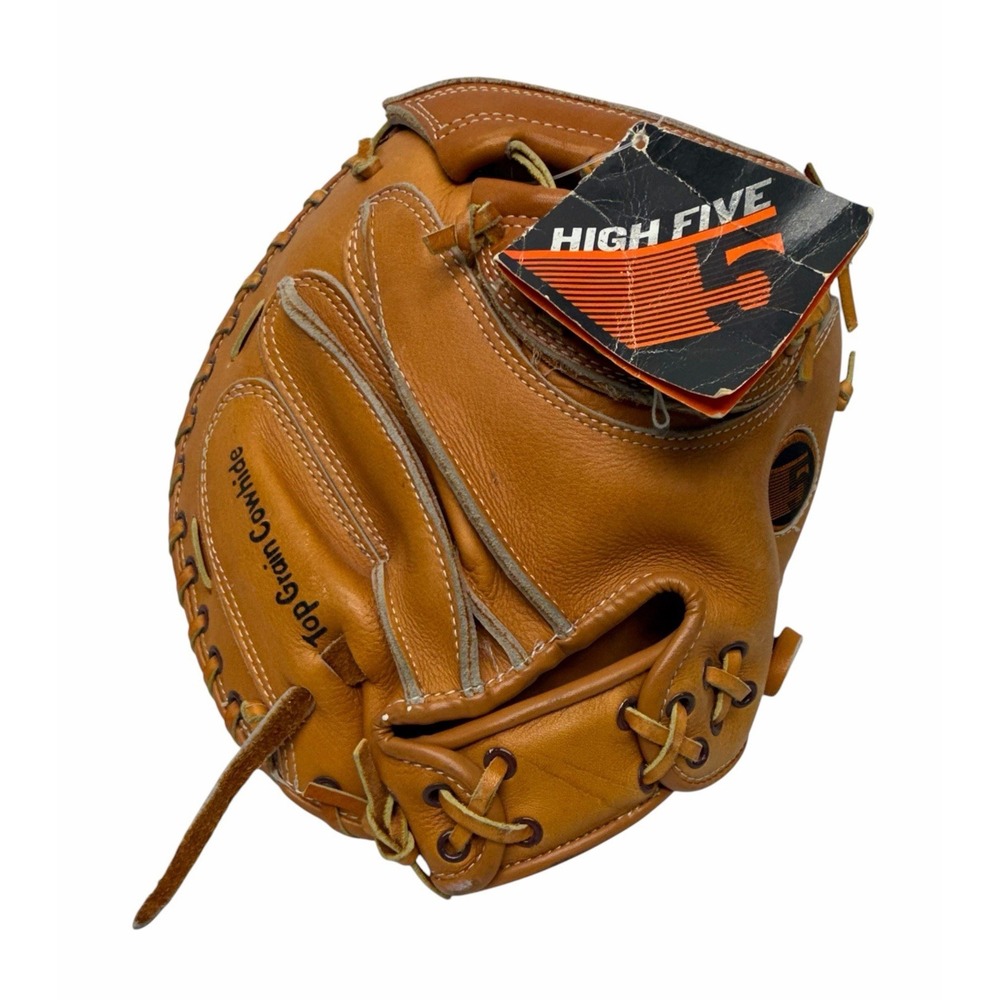Vintage High Five "Custom Built" 3744 Baseball Catcher's Mitt Tie Breaker - RHT